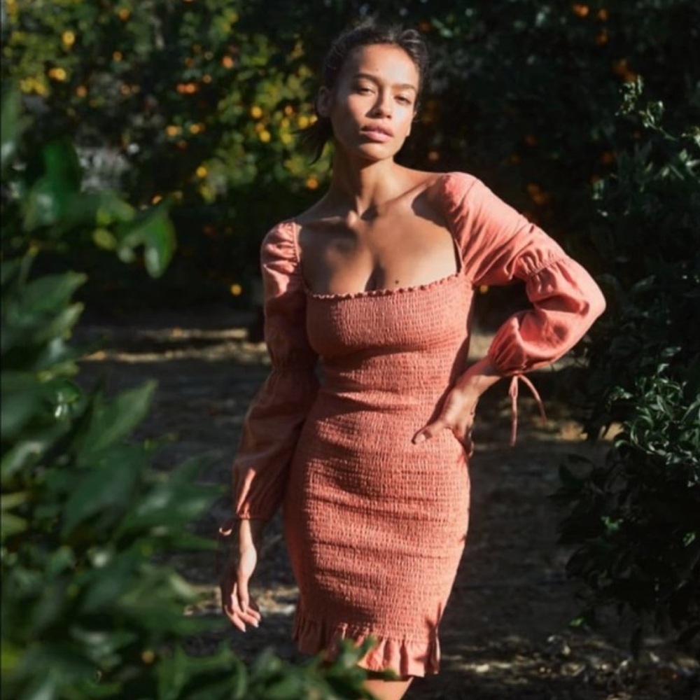 Reformation Linen Hilary Dress | Size 4